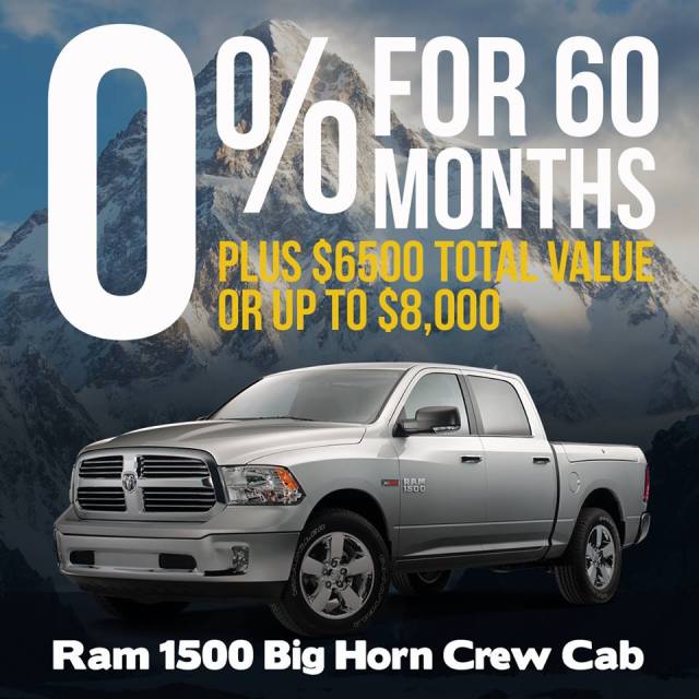 Ram 1500 Truck Month Incentives